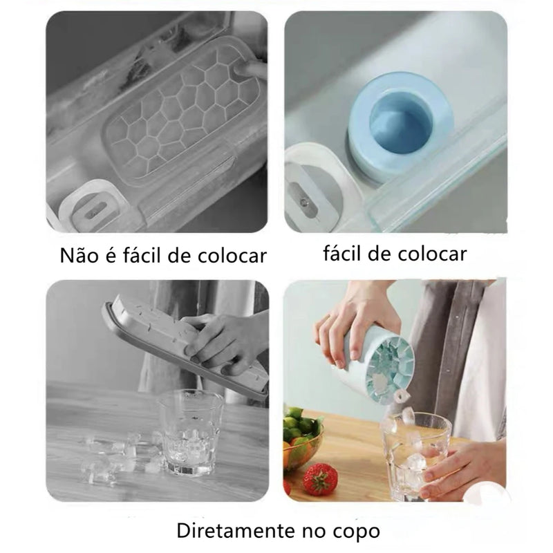 Molde de Silicone para Gelo