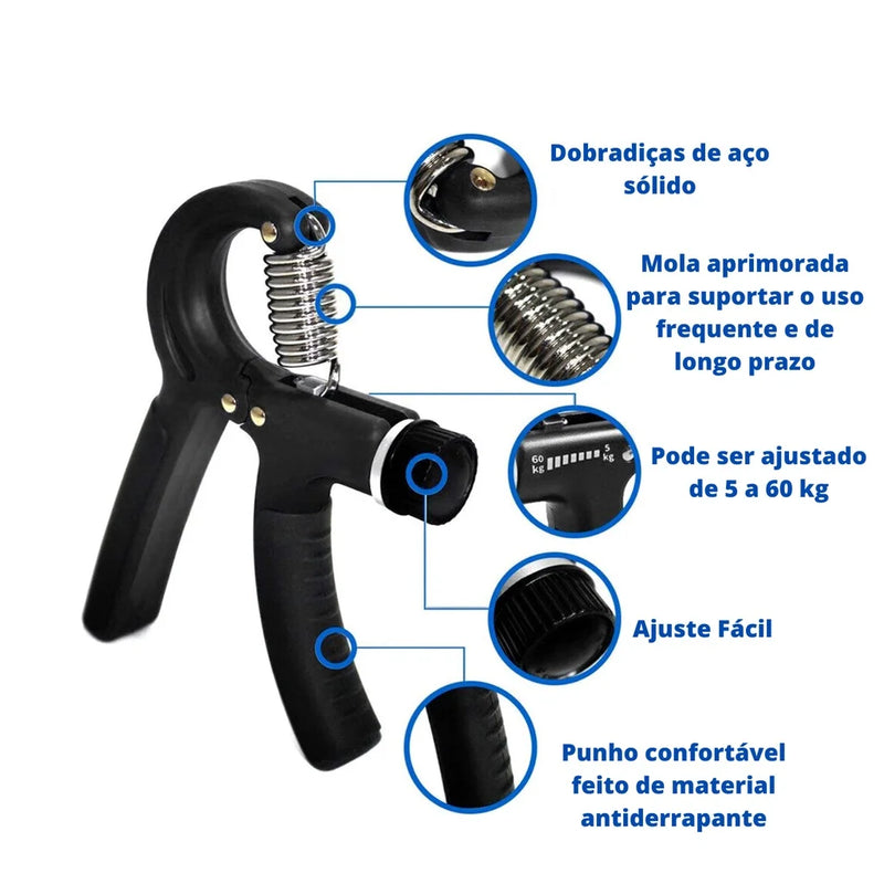 Hand Grip Com Ajuste de Intensidade Fitness