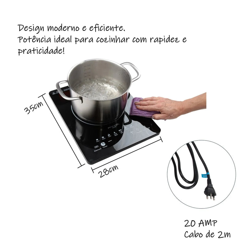Cooktop de Indução PandaPlus Cheff Gourmet