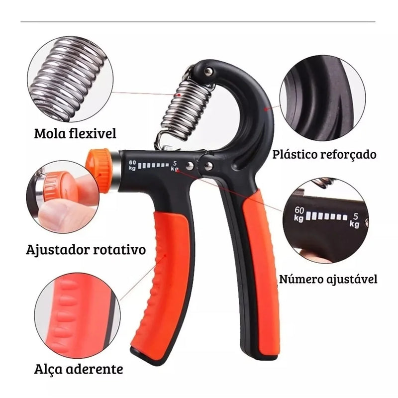 Hand Grip Com Ajuste de Intensidade Fitness