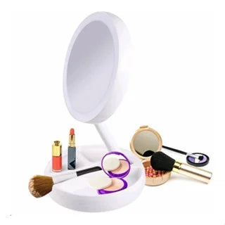 LumiGlow Mirror 10X - Espelho Led com Aumento 10x