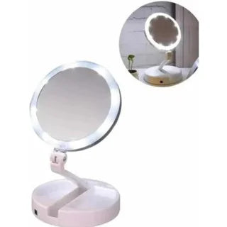 LumiGlow Mirror 10X - Espelho Led com Aumento 10x