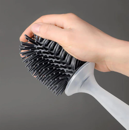 Escova Sanitária de Silicone com Dispenser