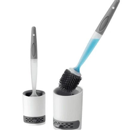 Escova Sanitária de Silicone com Dispenser