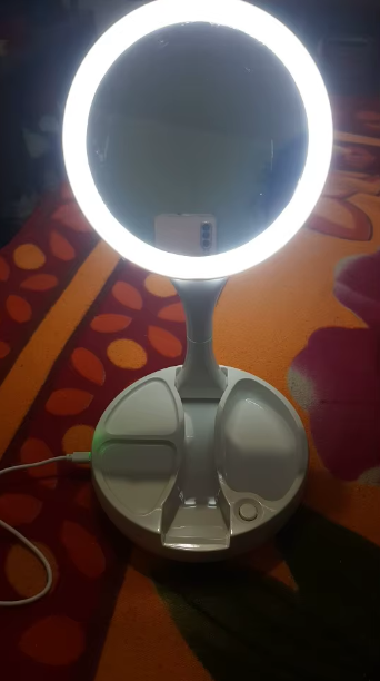 LumiGlow Mirror 10X - Espelho Led com Aumento 10x