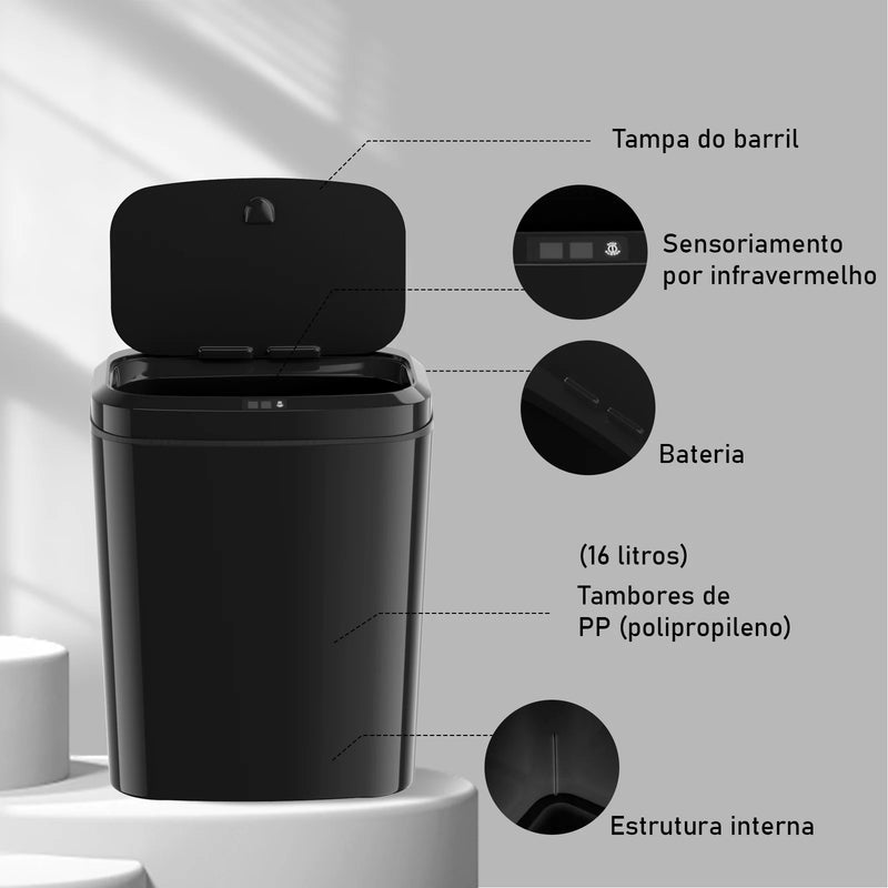 Lixeira com Sensor Automático