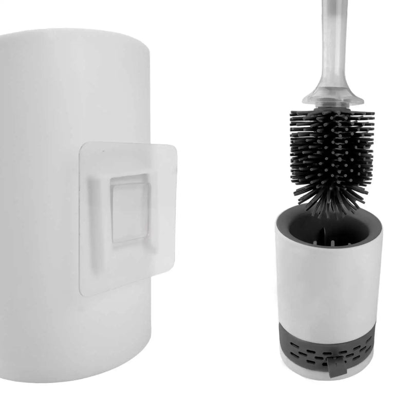 Escova Sanitária de Silicone com Dispenser