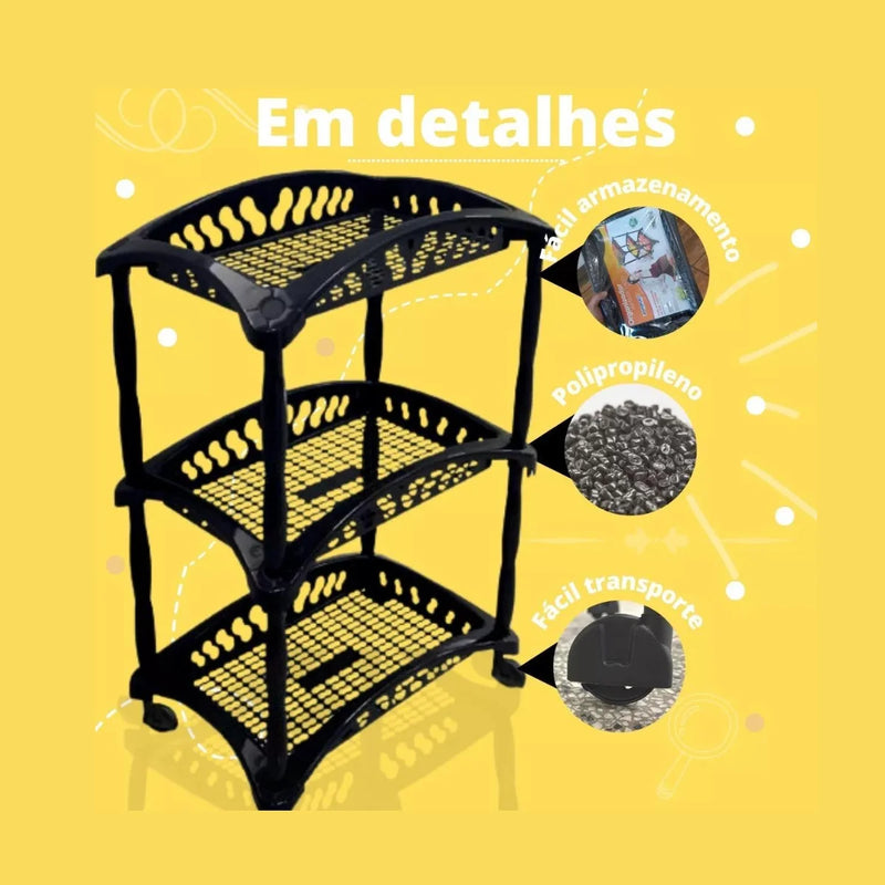 Organizador Vertical Triplo Fruteira