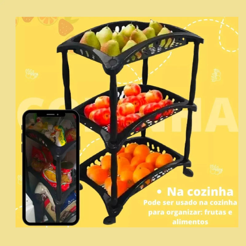 Organizador Vertical Triplo Fruteira