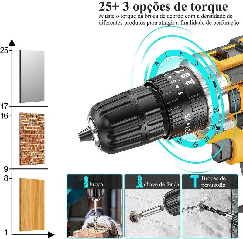 Parafusadeira elétrica 21v