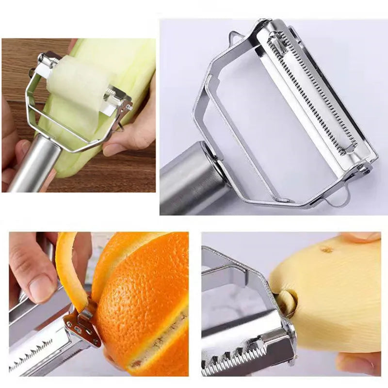 Descascador de cozinha multifuncional 4 em 1