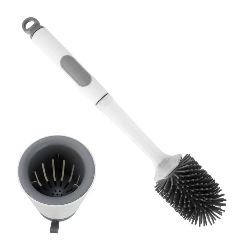 Escova Sanitária de Silicone com Dispenser